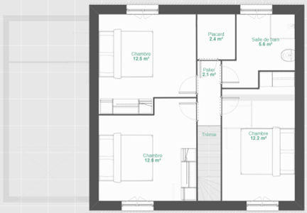 Maison neuve à Crouy R+1 - 97 M² HABITABLES